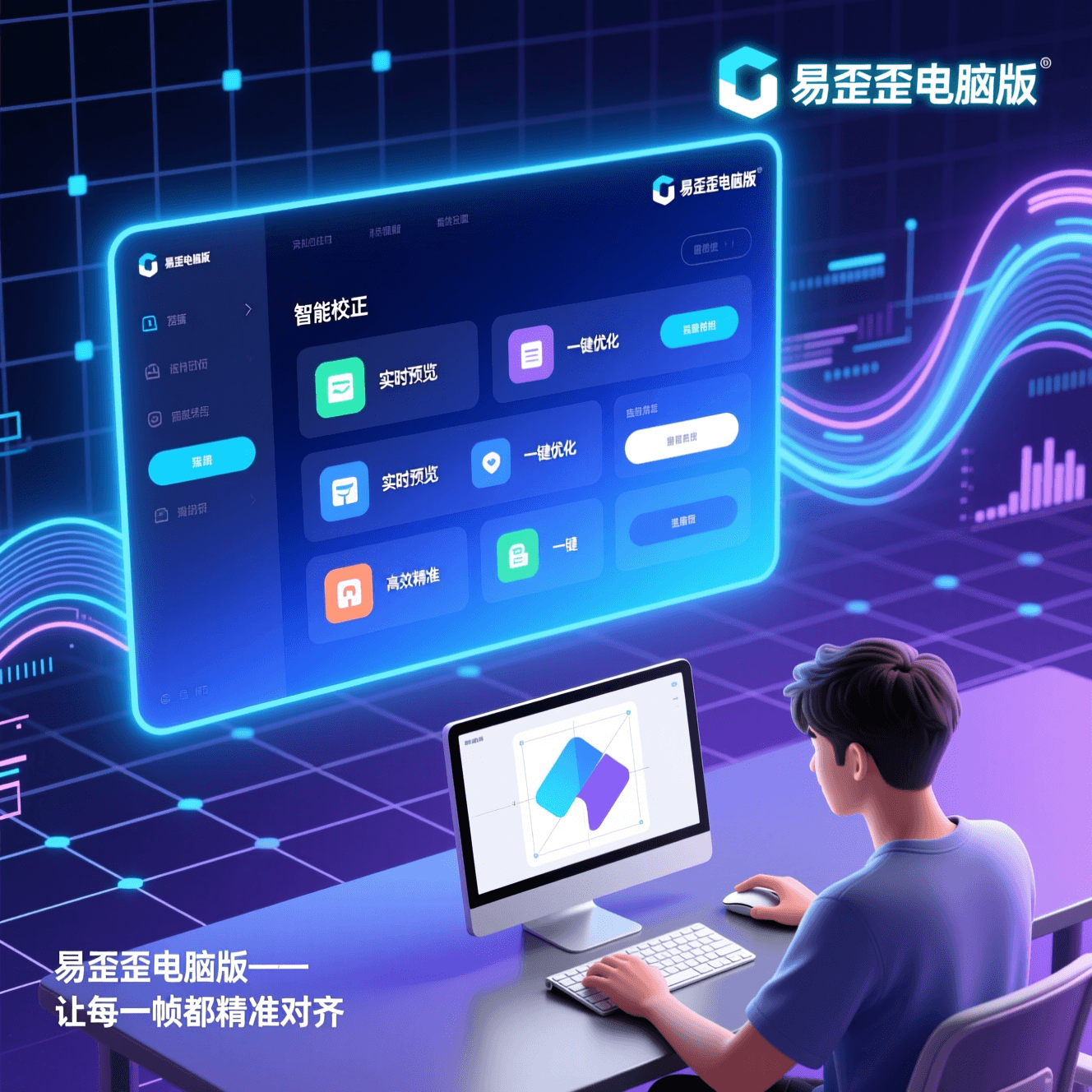 电脑版工作台更适合高频客服，易歪歪官网